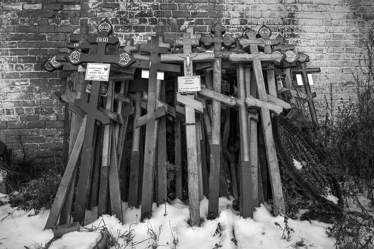 Soldiers' cemetery in Yaroslavl, December 2025.Photo by Oleg Klimov