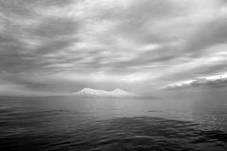 The hard-labour island has turned into a shift-work island for transcontinental corporations. From the book Calamity Islands by Oleg Klimov