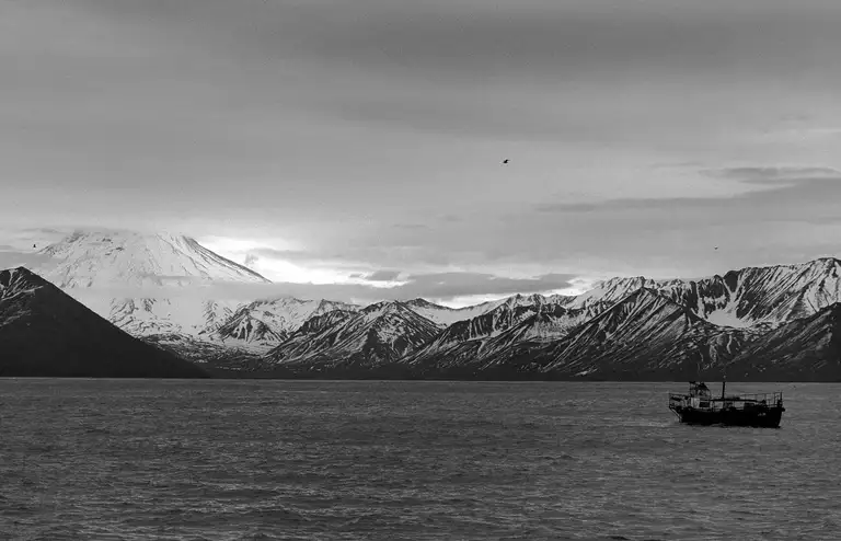 The hard-labour island has turned into a shift-work island for transcontinental corporations. From the book Calamity Islands by Oleg Klimov