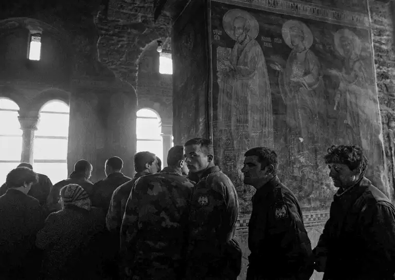 The Gračanica Monastery in Kosovo, 05.1999. Photo by Oleg Klimov