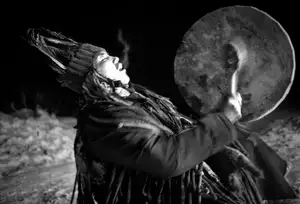 Shaman's ritual, Tuva. Photo by Oleg Klimov