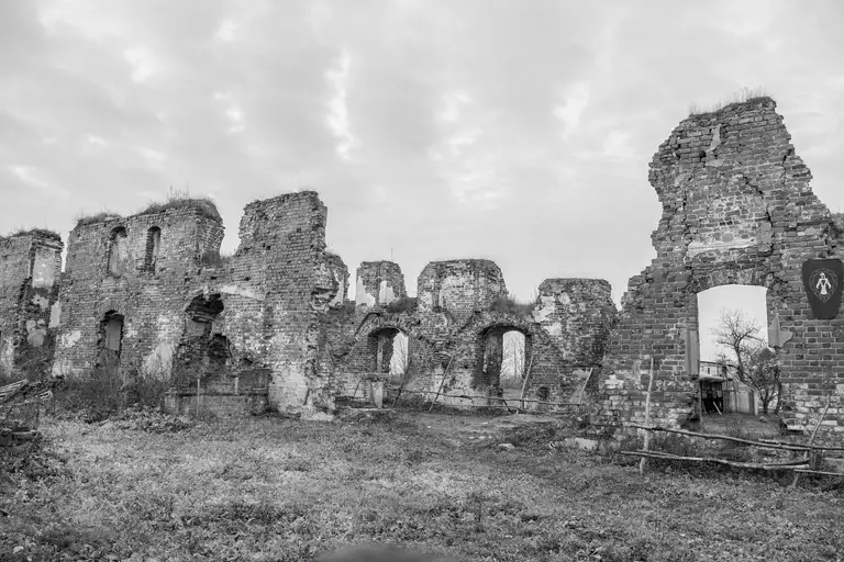 Brandenburg Castle—the ruined remains of a castle built by the Teutonic Order in the village of Ushakovo (formerly Brandenburg until 1946) in the Kaliningrad Oblast.  Photo by Oleg Klimov