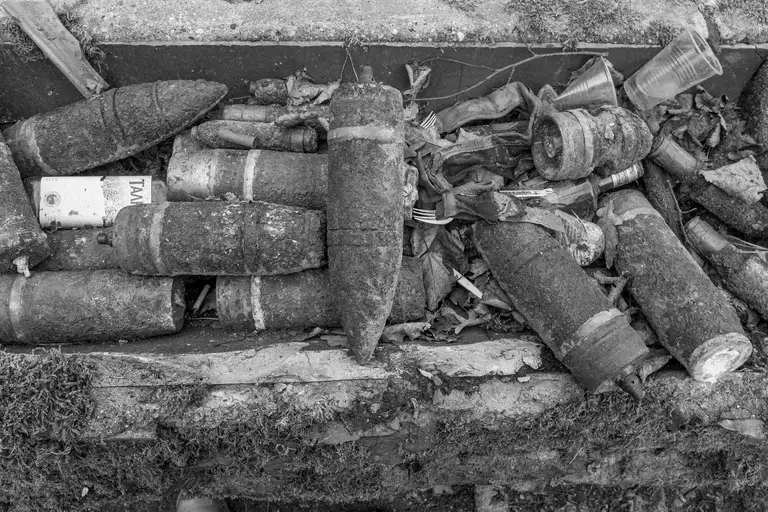 Surviving surrounding countries from World War II. Balga, Kaliningrad Oblast. Photo by Oleg Klimov.