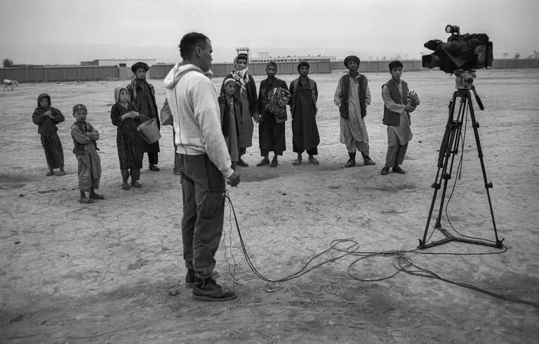 “Television.” Stand Up. The beginning of Operation Enduring Freedom in Northern Afghanistan, October, 2001. Photo by Oleg Klimov