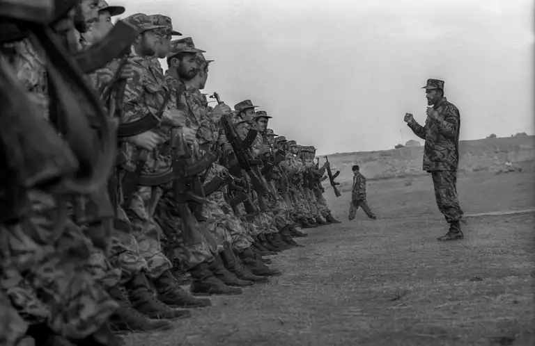 The Northern Alliance. The beginning of Operation Enduring Freedom in Northern Afghanistan, October, 2001. Photo by Oleg Klimov