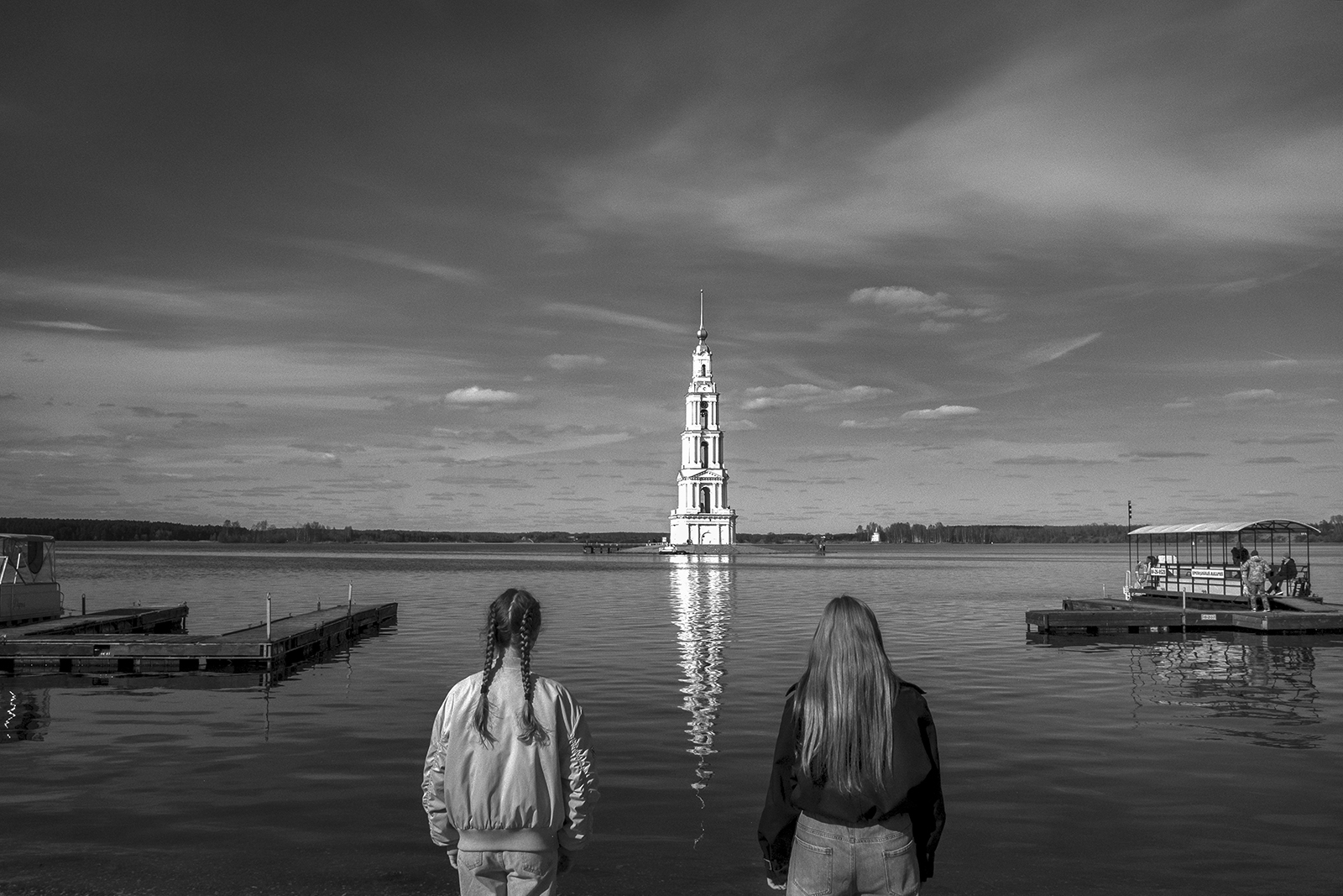 Kalyazin town, Volga river, Tver region. Russia. April 2026.