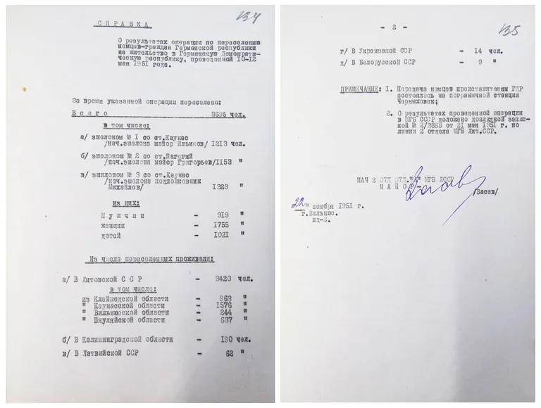 A declassified document from the Ministry of State Security of the Lithuanian SSR