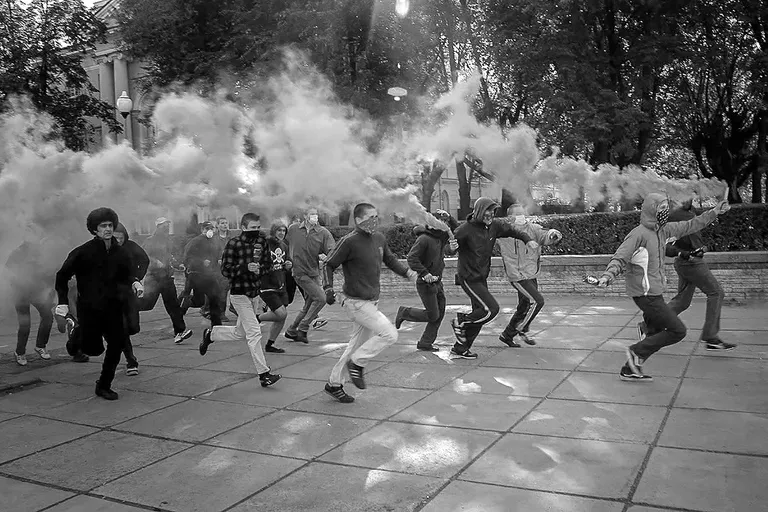 Fascist rally in St. Petersburg, Russia. Photo: Oleg Klimov