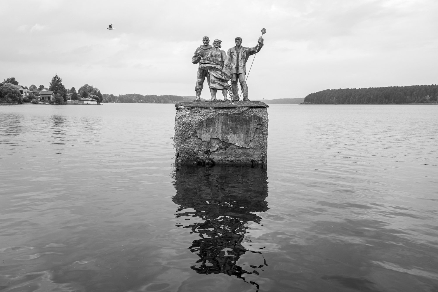 Monuments to Workers on Ocher Pond Perm Krai, the Urals, Russia. June 2026. Photo by Oleg Klimov.